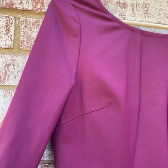 Flavio Castellani Back V Neckline Mink Wool dress NWT - Picture 3 of 15